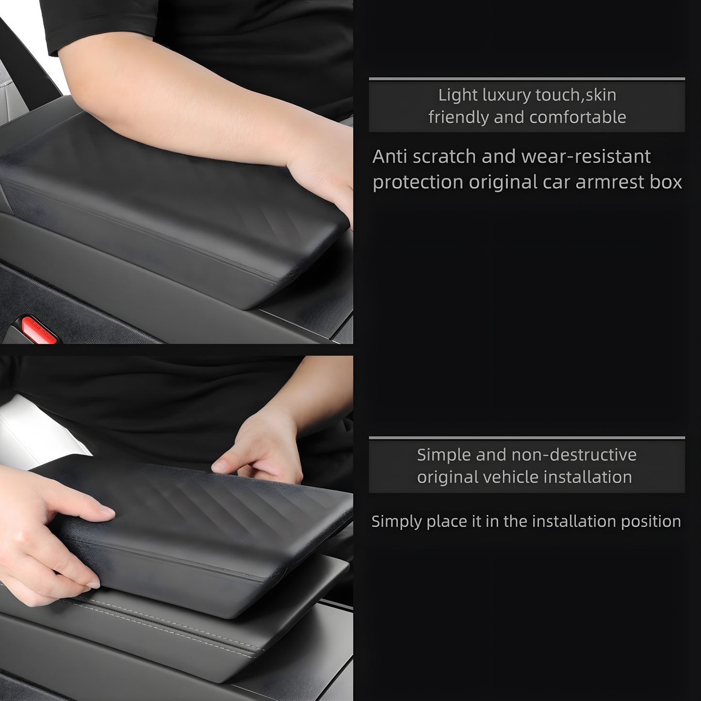 Armrest Protector Mat - Model Y Juniper 2025+/Model 3 Highland 2024+