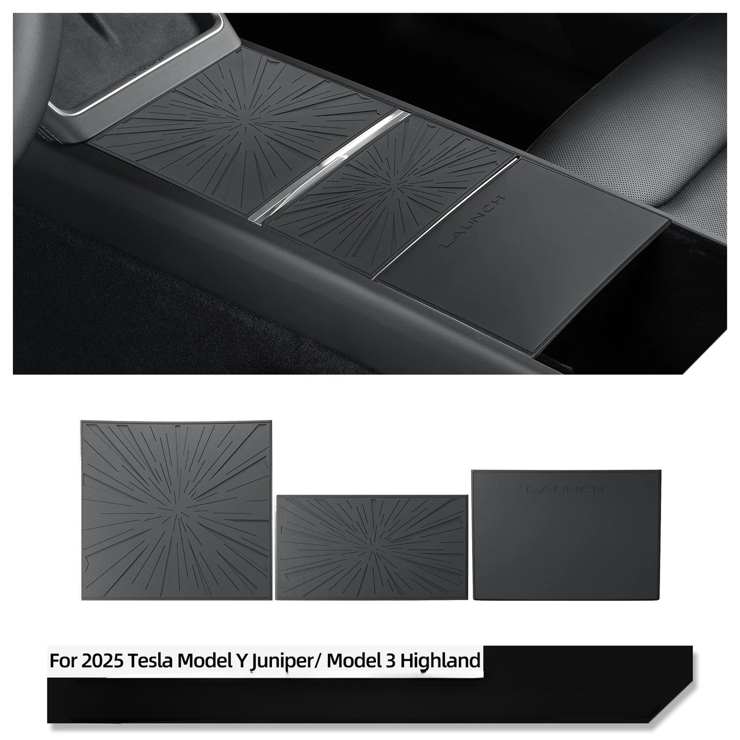 Console Armor Kit - Model Y Juniper 2025+ & Model 3 Highland 2024+