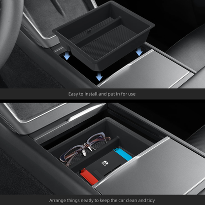 Console Storage Tray - Model Y Juniper 2025+/ Model 3 Highland 2024+