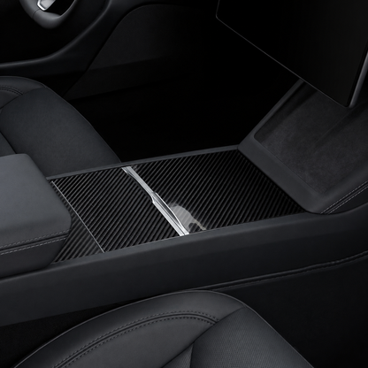 Center Console Carbon Fiber Wrap Kit - Model Y Juniper 2025+/Model 3 Highland 2024+