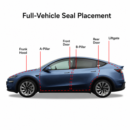 Noise Reduction Seal Kit - Model Y Juniper 2025+