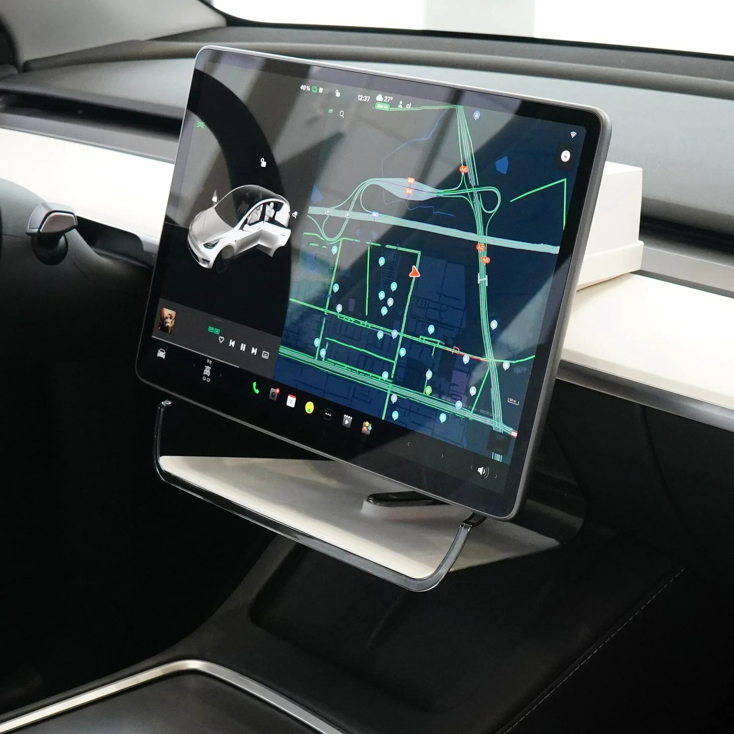 Dual Shelf Display Mount with Tissue Box - Model Y/3