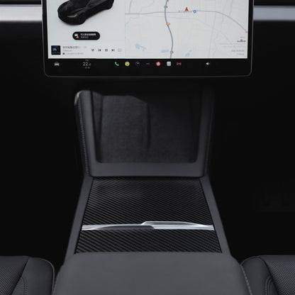 Center Console Carbon Fiber Wrap Kit - Model Y Juniper 2025+/Model 3 Highland 2024+