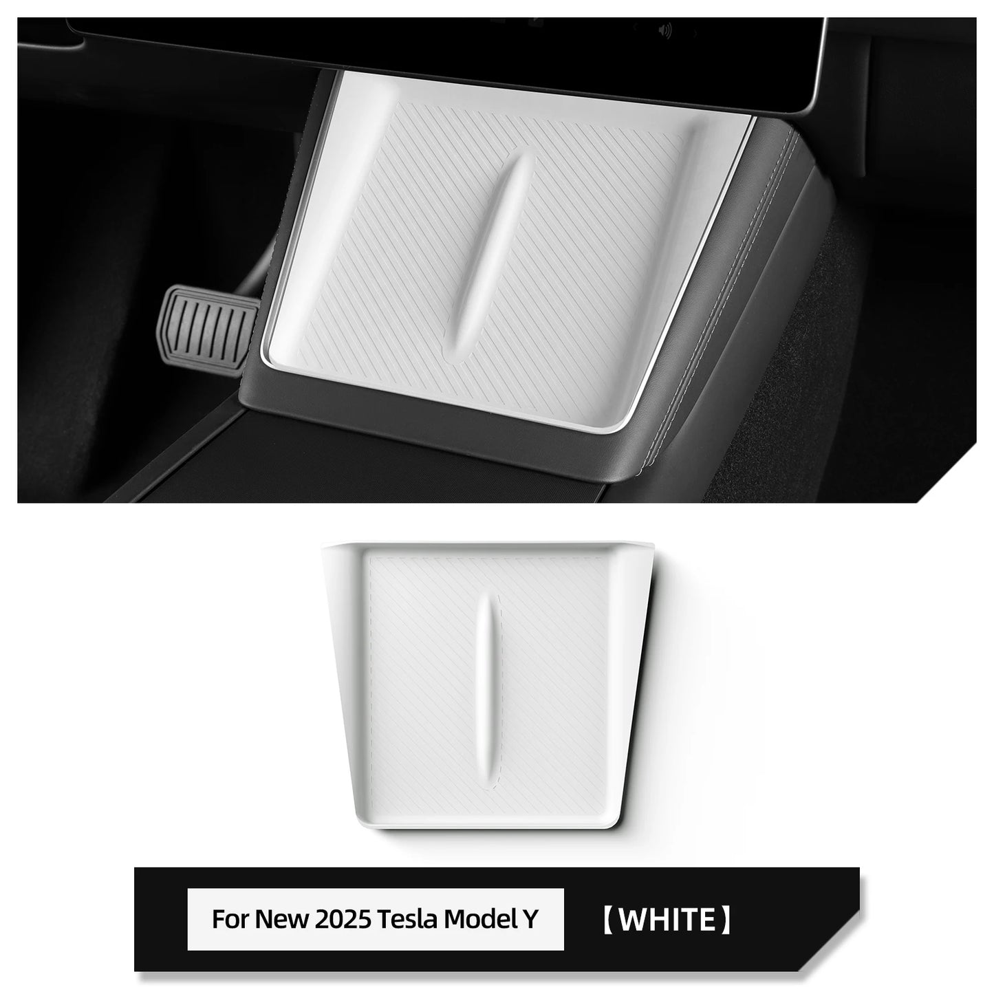 Wireless Charging Pad Silicone Liner - Model Y Juniper 2025+/Model 3 Highland 2024+