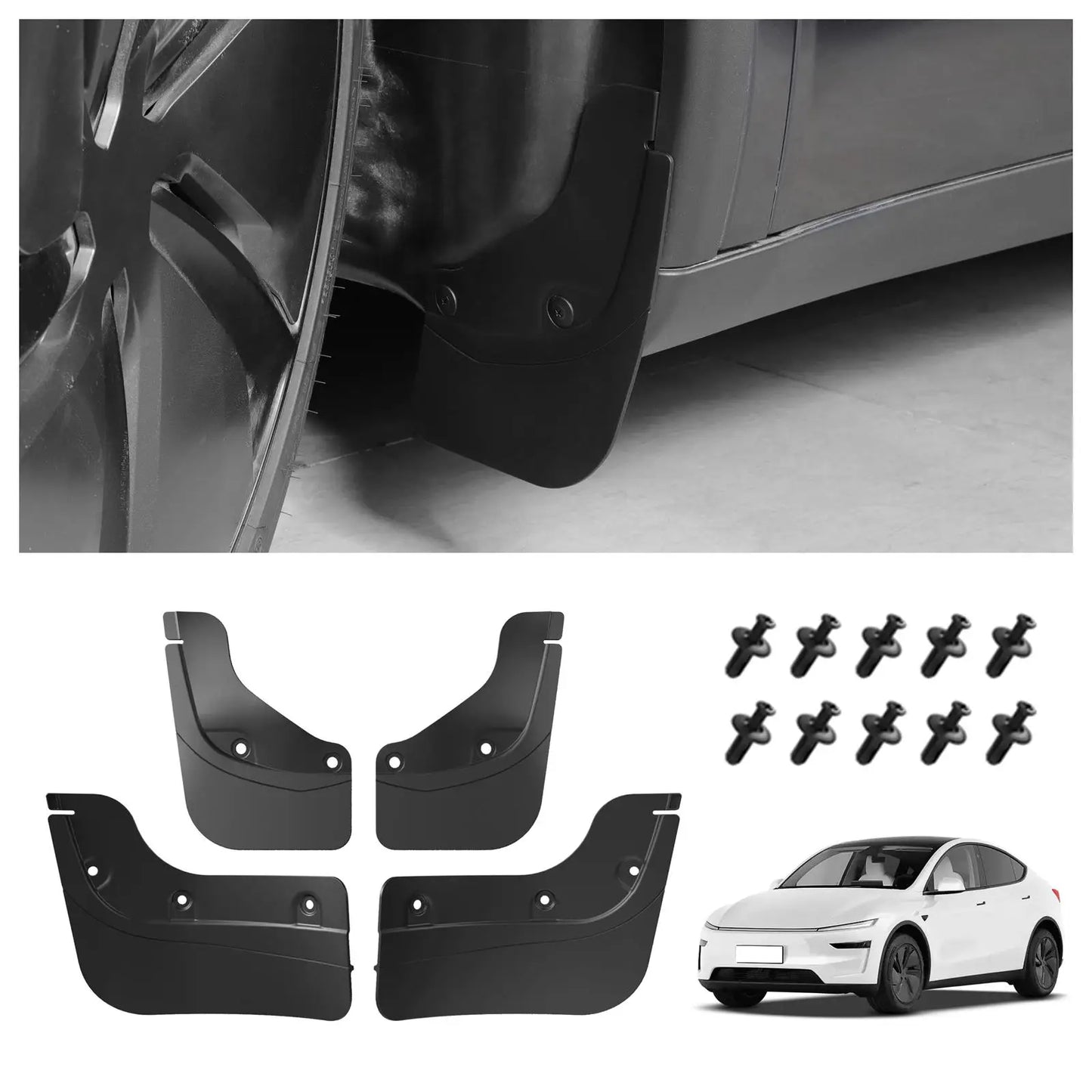 Flexible Mud Flap Set - Model Y Juniper 2025+