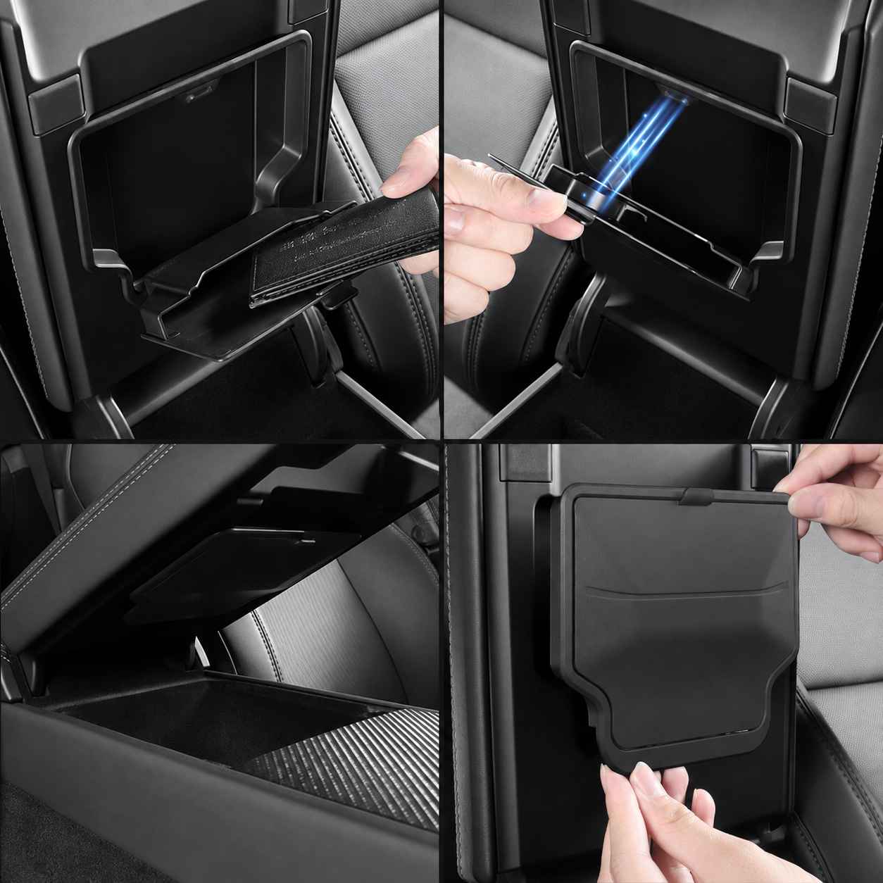 Armrest Hidden Storage Box - Model Y Juniper 2025+/Model 3 Highland 2024+