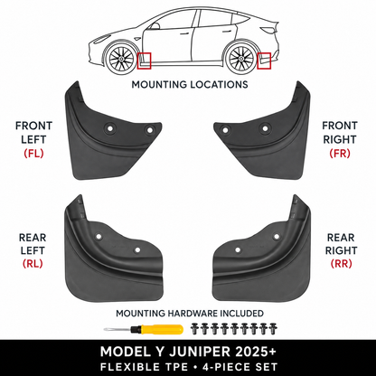 Mud Flaps - Model Y Juniper 2025+