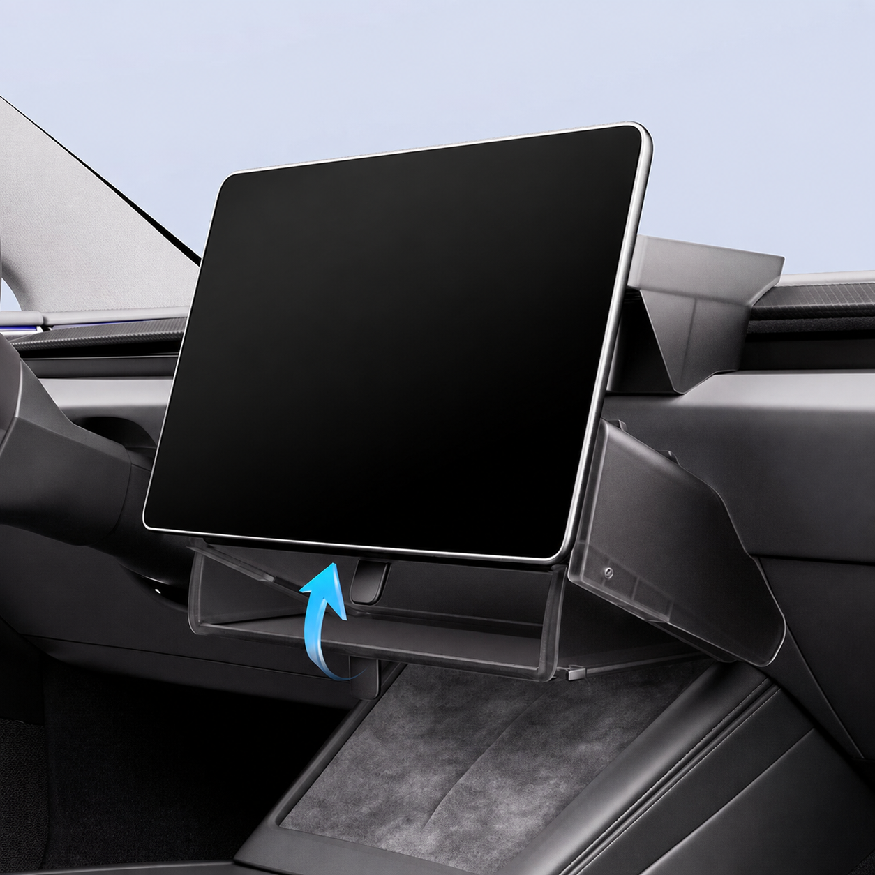 Pull-Out Screen Storage Set - Model Y Juniper 2025+/Model 3 Highland 2024+