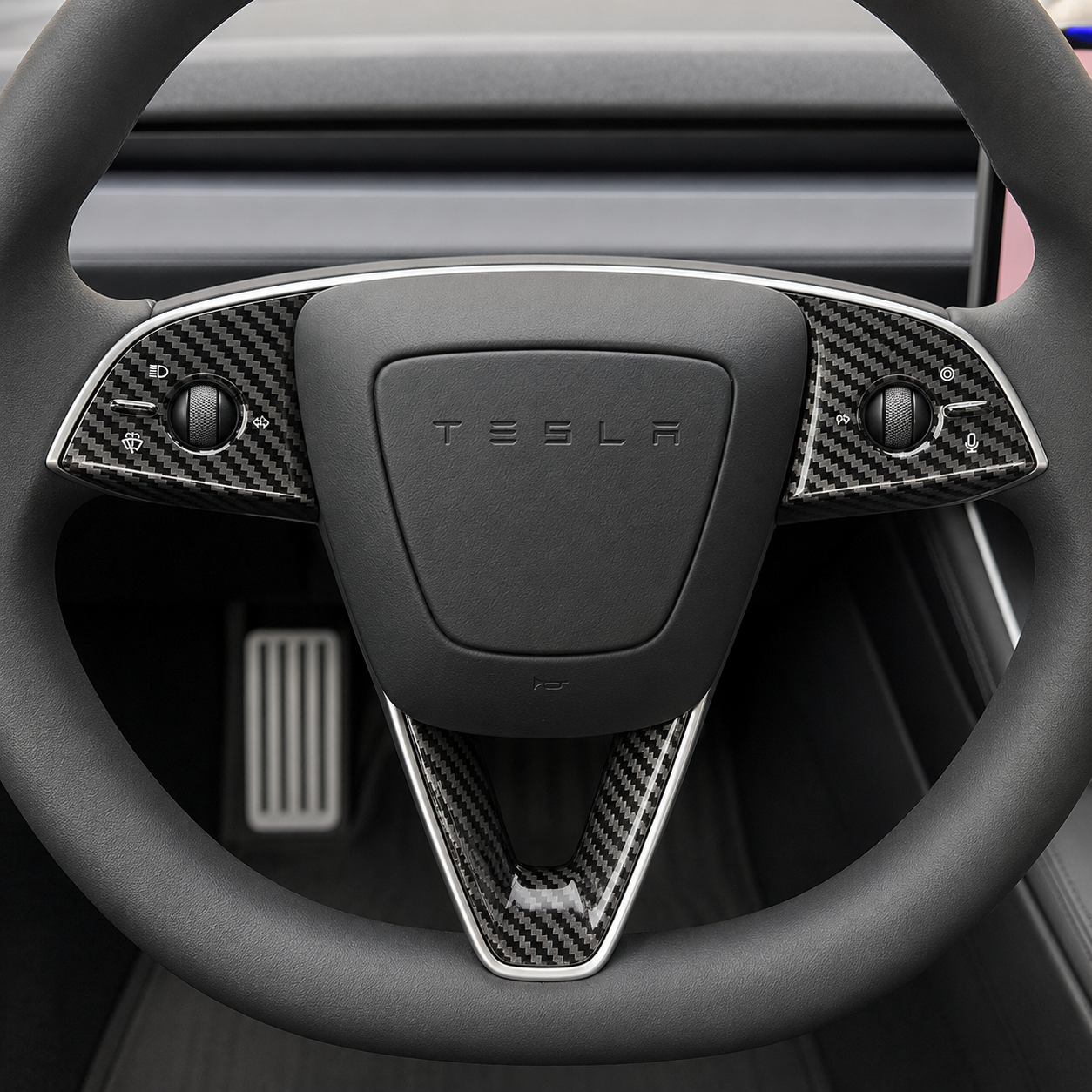 Steering Wheel Trim Covers - Model Y Juniper 2025+/Model 3 Highland 2024+