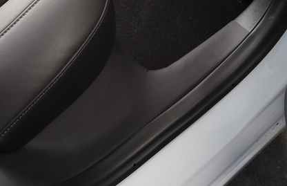 Leather Door Sill Protective Covers (Set of 4) - Model 3 2017-2023