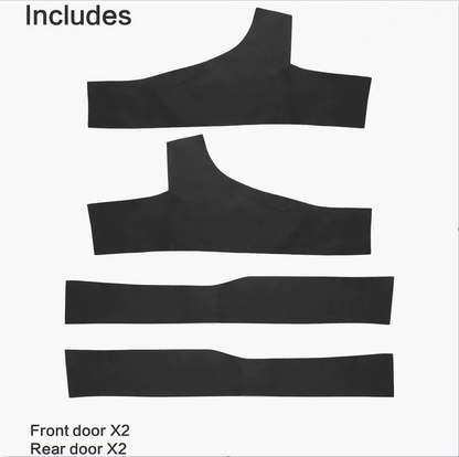 Leather Door Sill Protective Covers (Set of 4) - Model 3 2017-2023